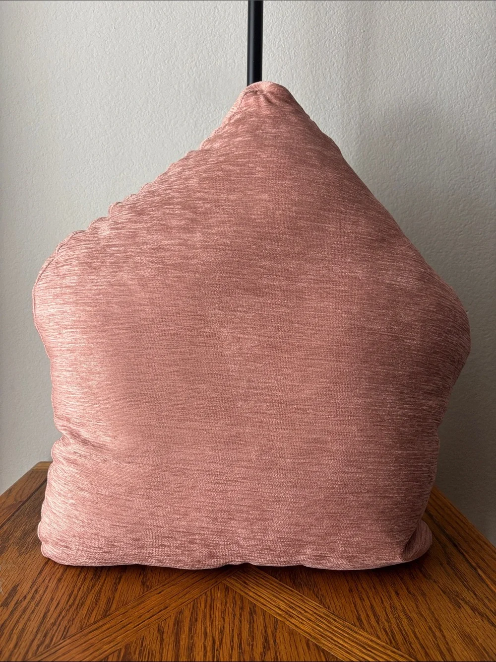 Holiday Gingerbread House Decorative Throw Pillow - Pink